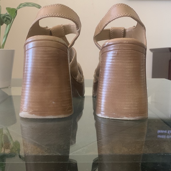 Y2K CLASSIFIED FLARED CHUNKY HEEL SANDALS - Picture 6 of 14